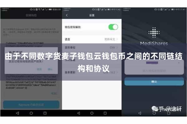 由于不同数字货麦子钱包云钱包币之间的不同链结构和协议