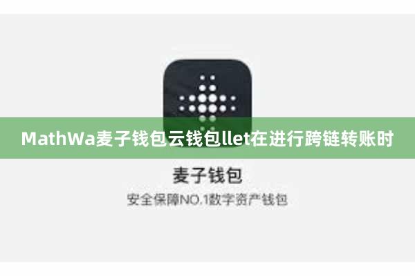 MathWa麦子钱包云钱包llet在进行跨链转账时