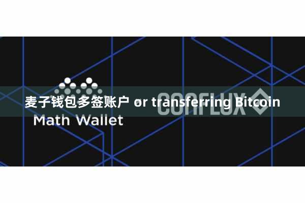 麦子钱包多签账户 or transferring Bitcoin