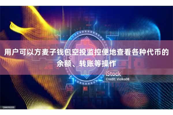 用户可以方麦子钱包空投监控便地查看各种代币的余额、转账等操作